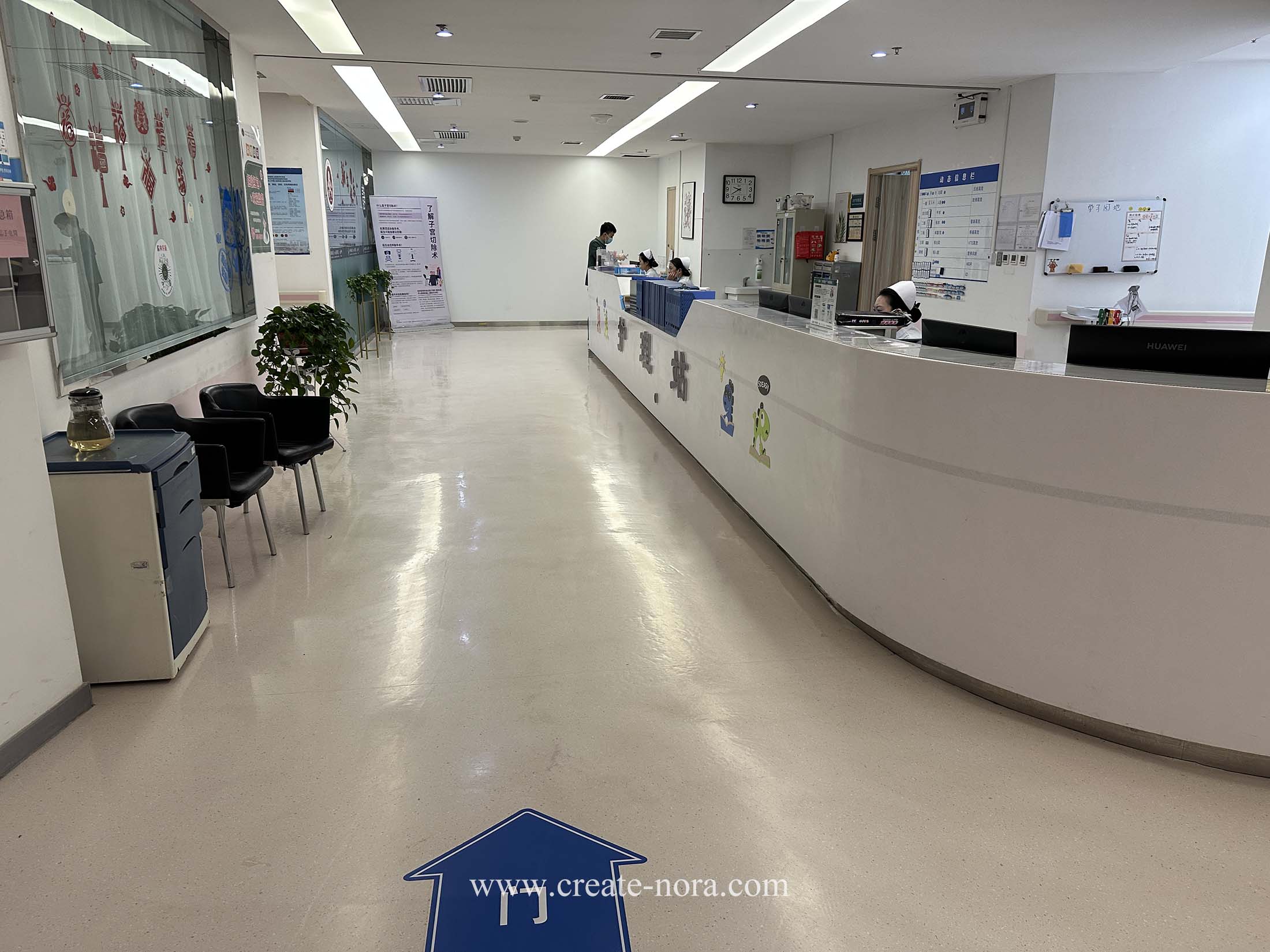 the photo of nora rubber flooring in Shanxi Bethune Hospital 3